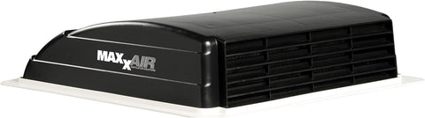 Black MaxxAir Mini Vent 6 Inch - Side Profile View | United RV Parts
