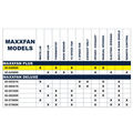 MaxxFan Models Compatibility Chart - Feature Comparison Table | United RV Parts