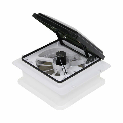 Smoke MaxxAir Fan Plus 00-04500K - Open Side View | United RV Parts