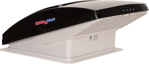 Smoke MaxxAir MaxxFan Deluxe 00-06401K RV Roof Vent - Side Profile | United RV Parts