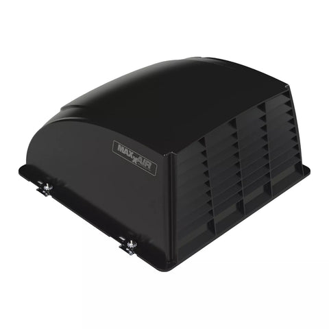 Black Plastic MaxxAir 00-933052 Vent Cover - Three Quarter View | United RV Parts