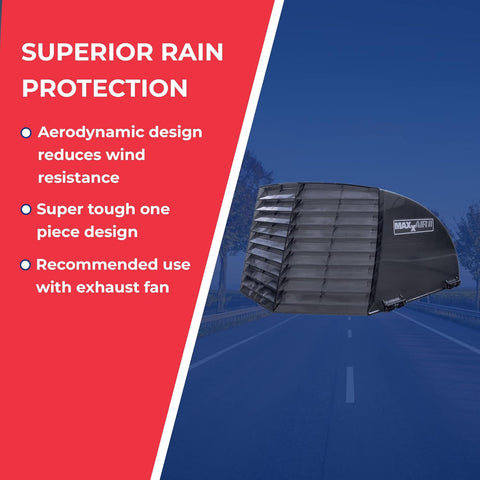 MaxxAir II Rain Protection Features - Lifestyle View | United RV Parts