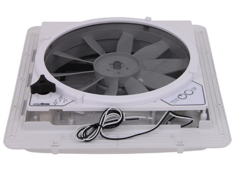 White MaxxAir MaxxFan 00B04301K Manual Lift Vent - Top View | United RV Parts