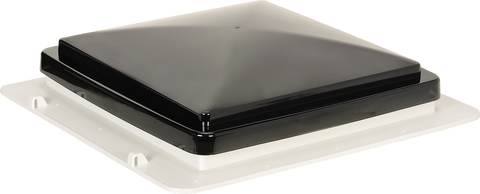 Smoke MaxxAir MaxxFan 4-Speed RV Vent - Closed Exterior View | United RV Parts