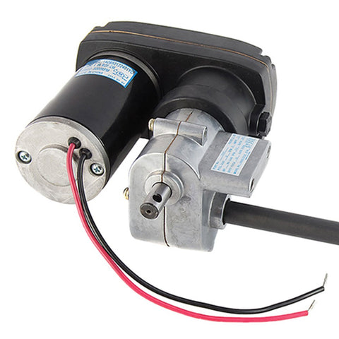 Black AP Products Venture Actuator Motor 133612 with 18:1 Gear Ratio - Angle View | United RV Parts
