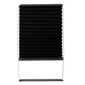 Black Pleated Thin Shade for Lippert RV Door Window - Front View | United RV Parts