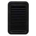 Black Plastic AP Products Entry Door Window Thin Shade - Front View | United RV Parts