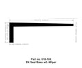 AP Products 018-188 EK Seal Base L-Wiper Technical Drawing with Dimensions | United RV Parts