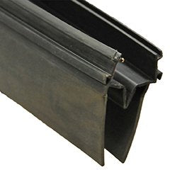 Black Rubber AP Products Double EKD Base with 2-3/4" Wiper - End Profile View | United RV Parts