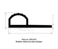 AP Products 018-314 Slide Out Seal - Technical Diagram with Dimensions | United RV Parts