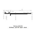 AP Products 018-316 EK Base Wiper Seal - Technical Drawing Diagram | United RV Parts
