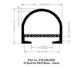 AP Products D Seal for EKD Base 018-350-EKD - Technical Drawing | United RV Parts