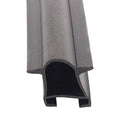 Black Rubber D Seal 018-522 EKD Base with Fins - Cross Section View | United RV Parts