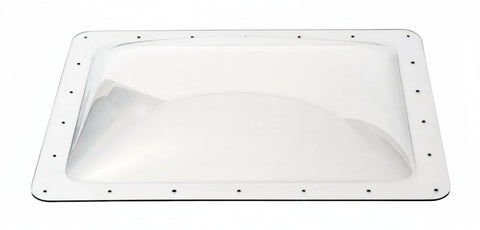 Clear Polycarbonate RV Skylight Dome 18x24 - Top Angle View | United RV Parts
