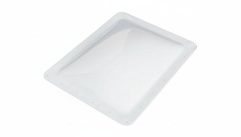 White Polycarbonate RV Skylight Dome 18x24 - Angled Top View | United RV Parts