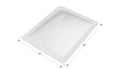 White RV Skylight Dome SL1824W with 22x28 Outer Dimensions Shown - Angled View | United RV Parts