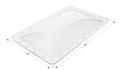 Icon 01854 Clear RV Skylight 18x30 with Dimensions - Angled View | United RV Parts