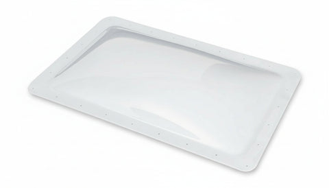 White Icon RV Skylight 01855 18x30 4-Inch Bubble Dome - Top View | United RV Parts