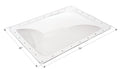 Icon Clear RV Skylight SL2230C 26x34 Inch Outer Dimensions - Top Angle with Size Diagram | United RV Parts