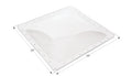 Icon 30x30 RV Skylight with Dimensions - Top View | United RV Parts