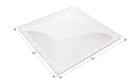 Icon 30x30 RV Skylight with Dimensions - Top View | United RV Parts