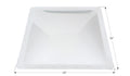 Icon Direct White 30x30 Skylight 01863 - Overhead View with Dimensions | United RV Parts
