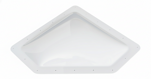 White Polycarbonate Neo-Angle RV Skylight NSL2616W - Top View | United RV Parts