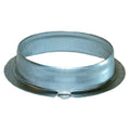 Galvanized Metal 4-Inch RV Furnace Duct Collar 050715 - Angled View | United RV Parts