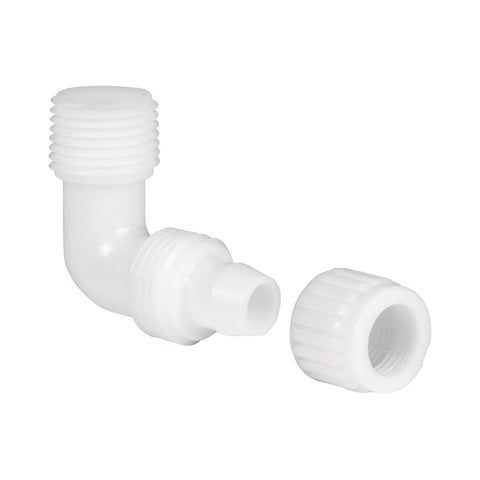 White Flair-It PEX Elbow Fitting with Separate Cap - Parts Detail | United RV Parts
