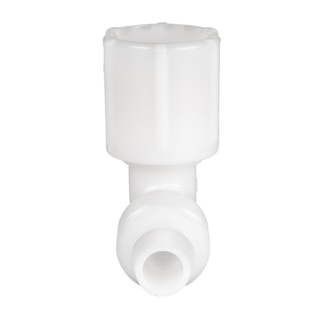 Flair-It 06816 RV Fresh Water Fitting - Front View Cap Removed Showing Threaded Insert | United RV Parts