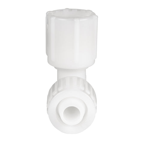 Flair-It 06816 1/2" Swivel Elbow - Front View Showing Open Port and Swivel Nut | United RV Parts