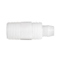 White Plastic Flair-It 06842 PEX MPT Coupling Without Cap - Side Profile | United RV Parts