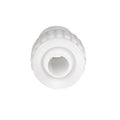 White Plastic Flair-It 06842 PEX MPT Coupling - End View | United RV Parts