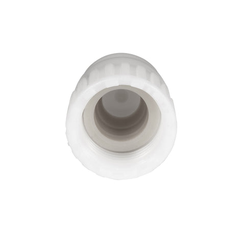 White Plastic Flair-It 1/2" Cap 06860 - Rear End View | United RV Parts