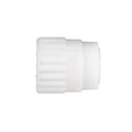 White Plastic Flair-It 1/2" Cap 06860 - Side Profile View | United RV Parts