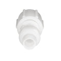 White Plastic Flair-It RV Fresh Water Swivel Coupling 06873 Without Cap - Front View | United RV Parts