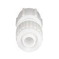 White Plastic Flair-It 1/2" FPT Swivel Coupling 06873 - Front End Detail View | United RV Parts