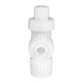 White Plastic Flair-It P Drain Valve 06884 - Top Down View | United RV Parts
