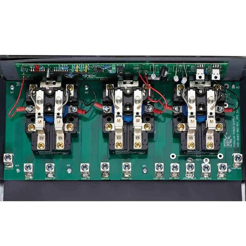 Parallax ATS503 50 Amp Transfer Switch Interior Circuit Board and Terminal Detail | United RV Parts
