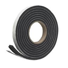 Black Self-Adhesive Vinyl Foam Tape Roll - Front View | United RV Parts