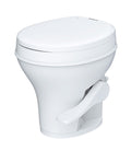 White Plastic Seaflo Residential Height RV Toilet - Side Profile | United RV Parts