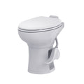 White Ceramic Seaflo RV Toilet SFRTCH-02-01 - Side View | United RV Parts