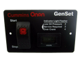 Black Cummins Onan GenSet Control Panel 028-00022 Digital Hour Meter - Front View | United RV Parts