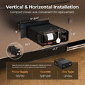 Fogatti RV Furnace Installation Diagram - Vertical Horizontal Dimensions 12V DC LP Gas Specs | United RV Parts