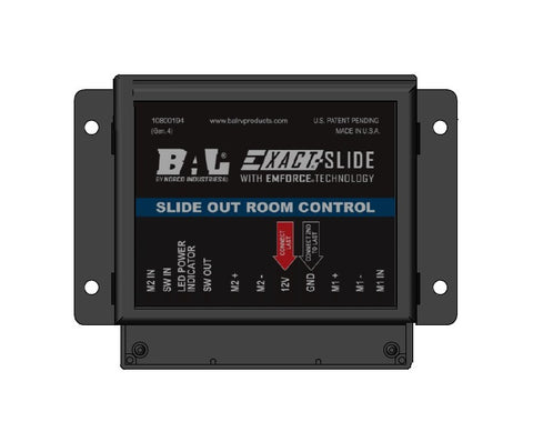 Black BAL Exact Slide Controller 10800194 - Front View | United RV Parts