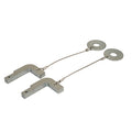 Silver Metal Weight Distribution Hitch L-Pins - Angled View | United RV Parts