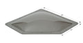 Icon 12081 Smoke Neo-Angle RV Skylight 24x12 - Dimensional View | United RV Parts