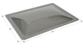 Smoke Icon RV Skylight 22x30 SL2230S with 26x34 Dimensions - Angled Top View | United RV Parts