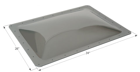 Smoke Icon RV Skylight 22x30 SL2230S with 26x34 Dimensions - Angled Top View | United RV Parts