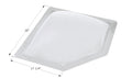 White Icon Neo-Angle RV Skylight 24x12 NSL2414W with 28" x 17.25" Dimensions - Angle View | United RV Parts